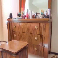سرویس خواب دو نفره به همراه کمد ریلی لباس