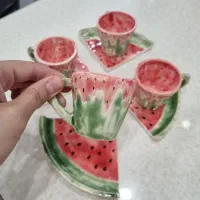 ست  فنجان قهوه خوری  طرح یلدایی