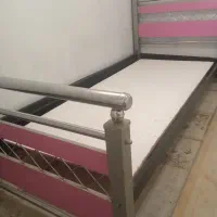 تخت خواب یک نفره رنگ صورتی