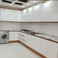 10متر کابینت های گلاس سفید براق درجه یک(اقتصادی)