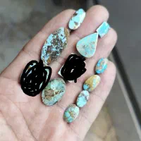 نگین فیروزه نیشابور اصل طبیعی
