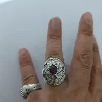 انگشتر جواهری و عقیق