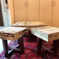میز جلو مبلی و دو عدد عسلی