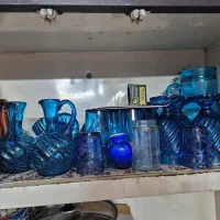 ظرف سبز و آبی
