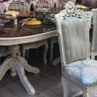 مبل استیل ۷ نفره و میزغذاخوری ۱۰ نفره مناسب جهیزیه