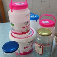 سطل ماست و شیشه رب  رایگان
