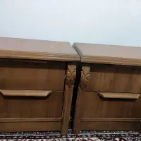 تخت به همراه پاتختی بدون کفی