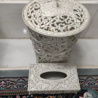 میز اتو ـ تلفن  ـ ست جا دستمال و سطل اشغال