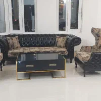 مبل چستر ۸ نفره چرمی|مبلمان خانگی و میز عسلی|قم, دانش|دیوار