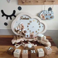 سیسمونی اسباب بازی چوبی نشانگر سرویس بهداشتی