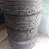 لاستیک ماشین در حد نو