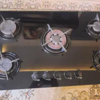 ‌گاز رومیزی  ۵ شعله شیشه ای برند BRONEL برونل