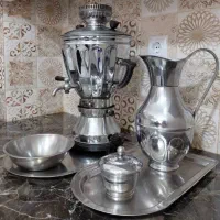 سماور دوگانه (گازی-نفتی) برند عالی‌نسب - ۵ تکه