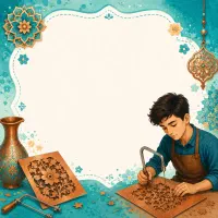 کلاس تابستانه معرق مس تحت نظارت آموزش و پرورش