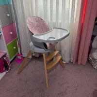 صندلی غذا خوری کودک چرم jikel