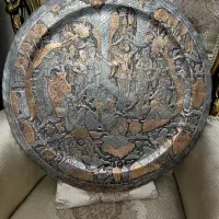 سینی مجمع ۶۷ سانت مس قلم قدیمی