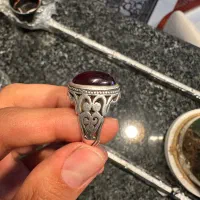 انگشتر یاقوت رکاب دست