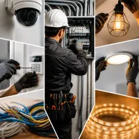 نصاب لوستردوربین دزدگیرآیفون تصویری برقکاری اتصالی
