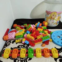 لگو و بلوک خانه سازی،لگو سطلی ،اسباب بازی،حلقه هوش