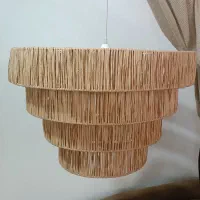 لوستر حصیری چهارپله