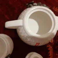 قوری ،قندان ، جا شکری  نو
