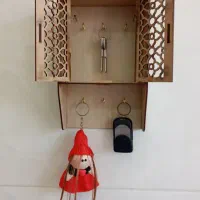 جای کلیدی دیواری چوبی