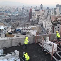 اجرای کفسازی و شیب بندی با دستگاه اسکرید (پوکه)