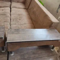 فروش مبلمان راحتی مخمل وچرم عسلی خوشرنگ