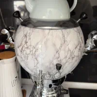 سماور گازی نو همراه گارانتی و کارتنش