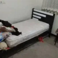تخت تک نفره چوبی