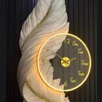ساعت دیواری مدرن پر نوری ریموت دار