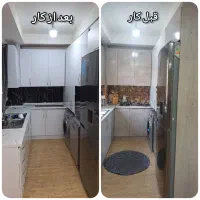 کابینت های نو با نصب برچسب های کابینو