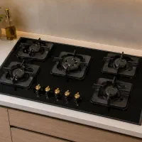 اجاق رومیزی استیل شیشه هود ضمانت دار
