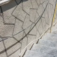 سیمانکاری .نرمه.تگری با دستگاه.طرح سنگ