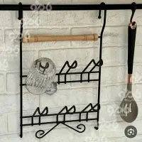 آویز لیوان دسته چوبی