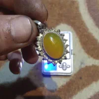 گردنی‌نقره زنانه وگوشواره وپلاک عقیق
