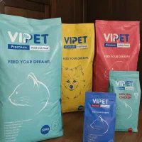 غذای خشک وی پت VIPET گربه و سگ بسته‌بندی اورجینال