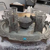 ست چایخوری طرح نقره