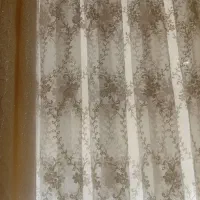 پرده خامه دوزی همراه دو تا دکوری