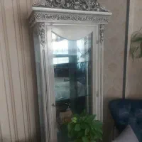 بوفه چوبی نقره‌ای