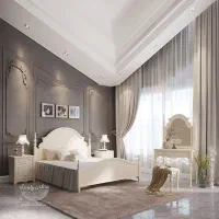 سرویس خواب دو نفره چوبی، مدرن و ملامینه