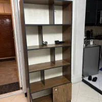 کتابخونه MDFطرح چوب بسیار تمیز و بدون خط و خش