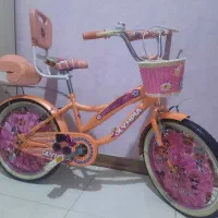 دو عدد دوچرخه سایز ۲۰و ۱۶ دخترانه نو نو