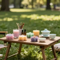 ورکشاپ شمع سازی در دل طبیعت