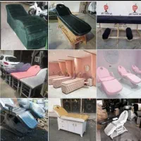 ++تخت ماساژ مژه تتو+آینه دکور+پدالی برقی سرشور پاف