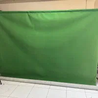 پرده سبز عکاسی به همراه پایه پرتابل ایلکین