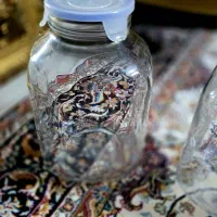 شیشه نگهداری ترشی و مربا با درب پلاستیکی واشر دار