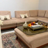 مبل ال ۷ نفره با عسلی و میز