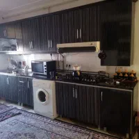 کابینت آشپزخانه بدنه فلزی و در ام دی اف