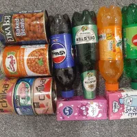 فروش کنسرو تن ماهی و لوبیا ، نوشابه و دلستر ، شیر